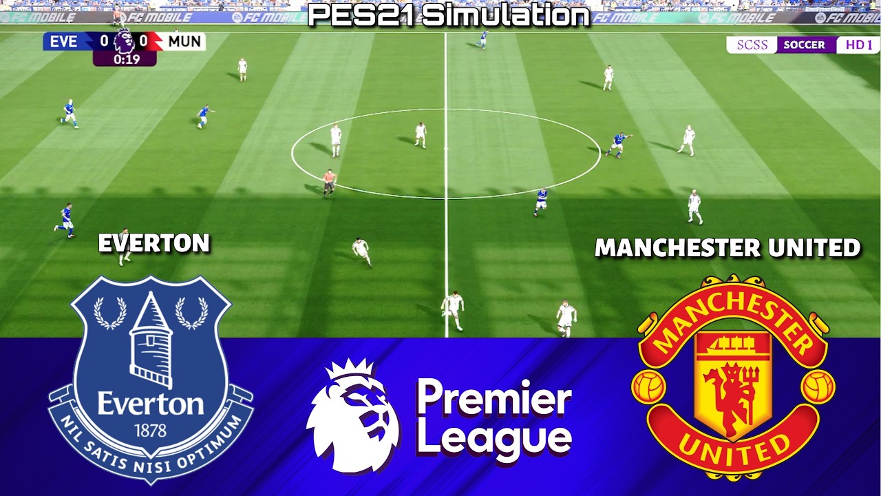 Эвертон &mdash; Манчестер Юнайтед | Премьер-лига 2026/2027 | Симуляция PES 21