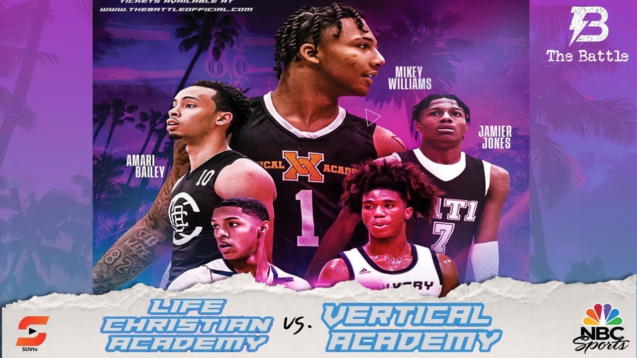 MIKEY WILLIAMS & Vertical Academy vs. HANSEL EMMANUEL & Life Christian Academy | The Battle Miami