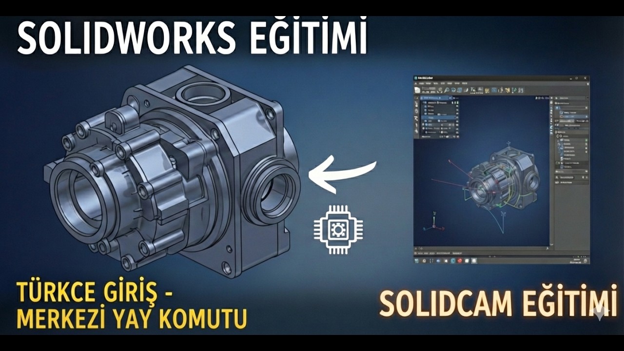 SOLİDWORKS MERKEZİ YAY KOMUTU