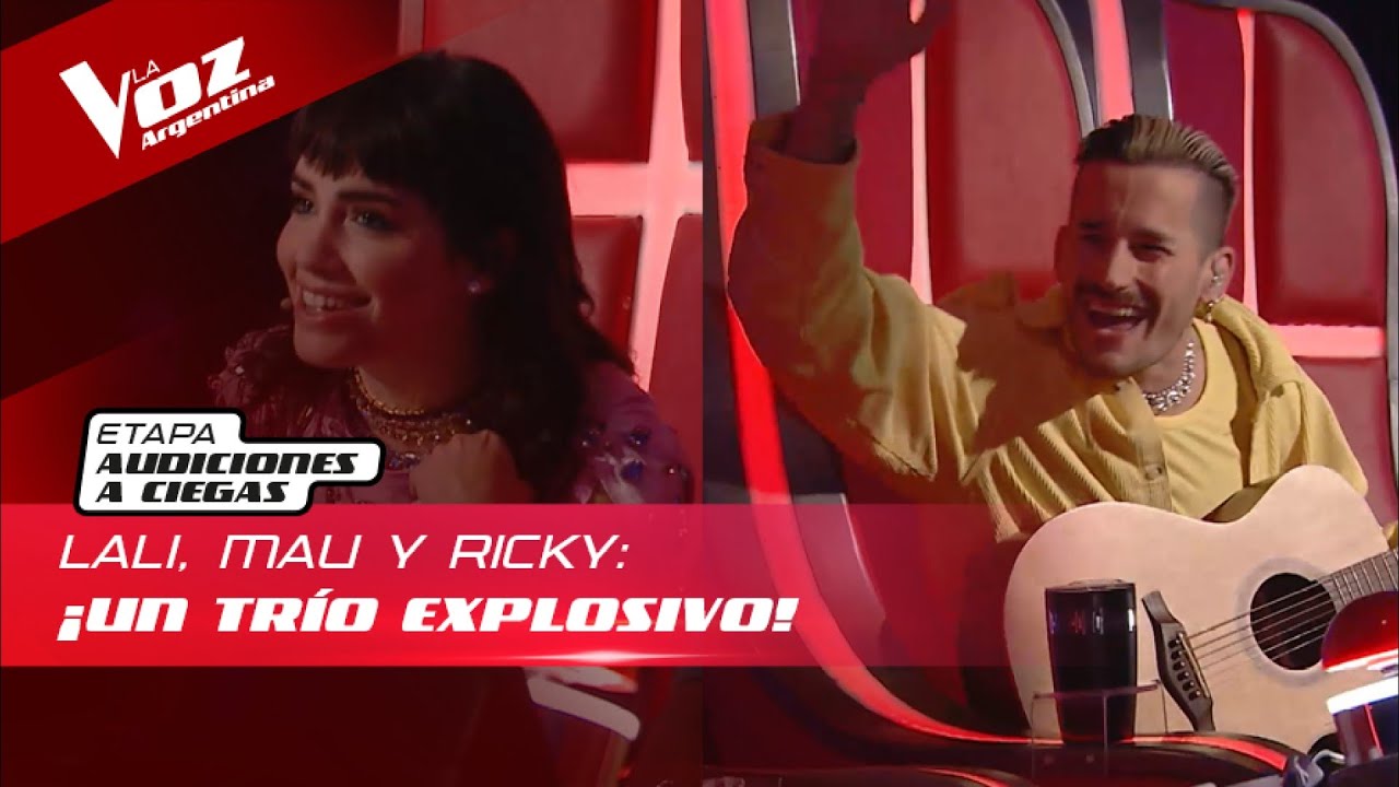 Lali, Mau y Ricky cantaron: 