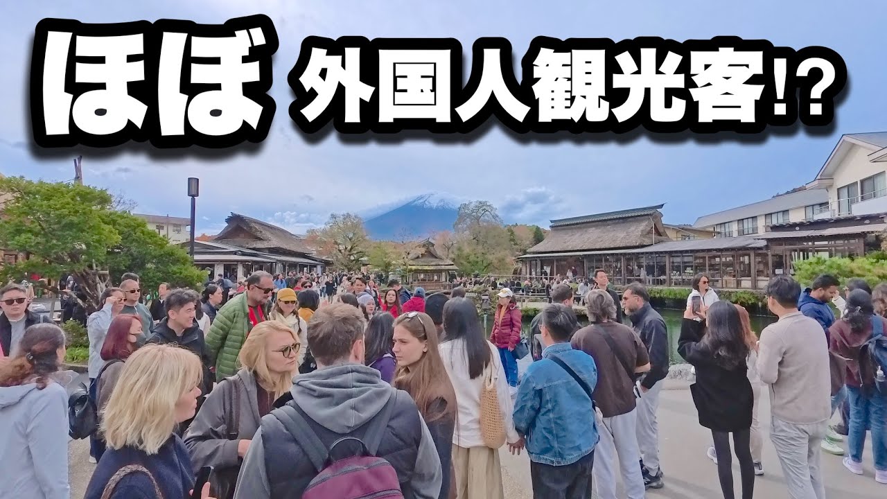 【4K】2025年11月5日（水）【世界的人気】富士山・忍野八海がほぼ外国人観光客！現地の混雑状況を公開