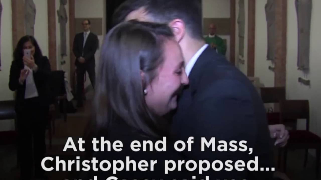 A wedding proposal at the Vatican