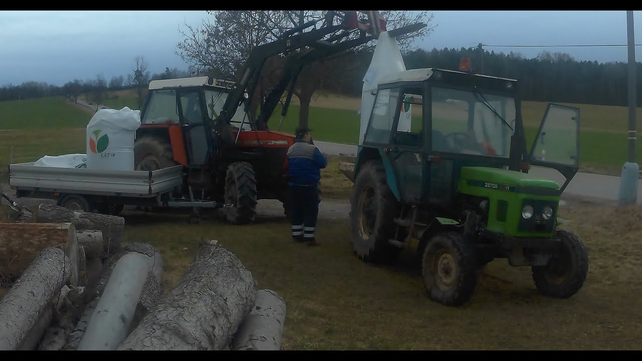 Přihnojování, Zetor 6211, Zetor 8145, Agrofarma Novotný
