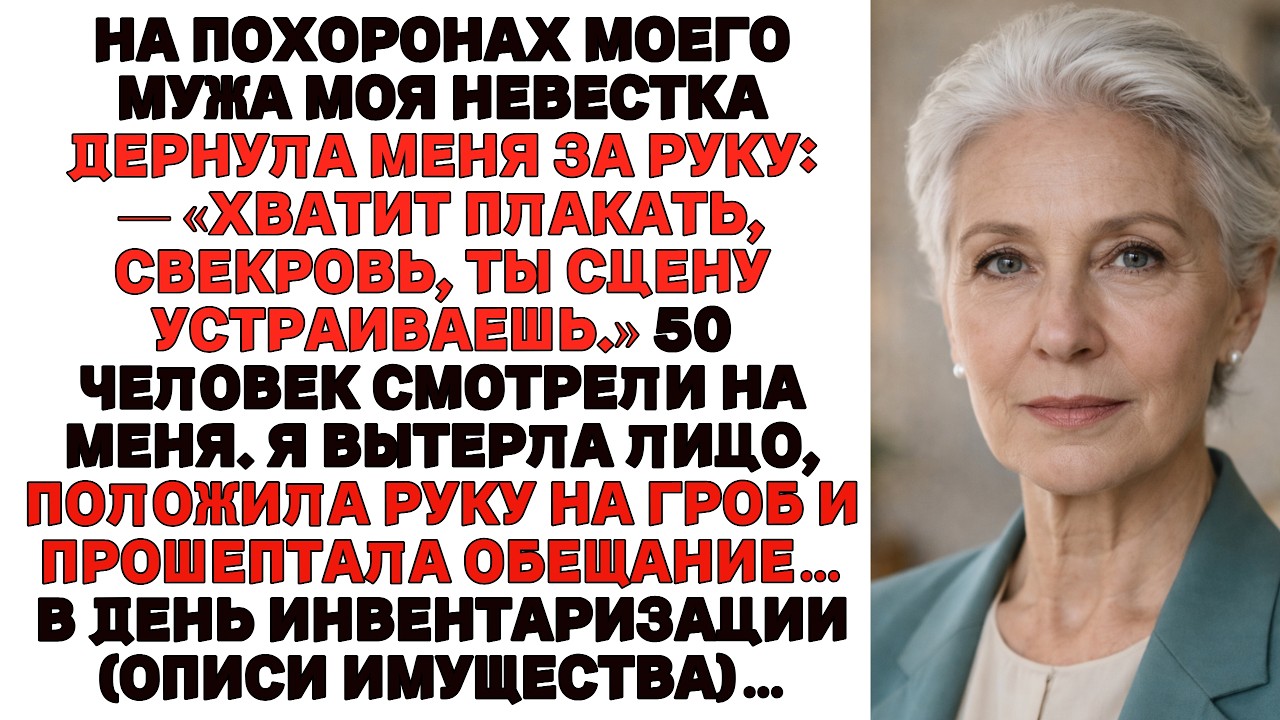 Моя невестка велела мне перестать плакать на похоронах, но в день оглашения наследства…