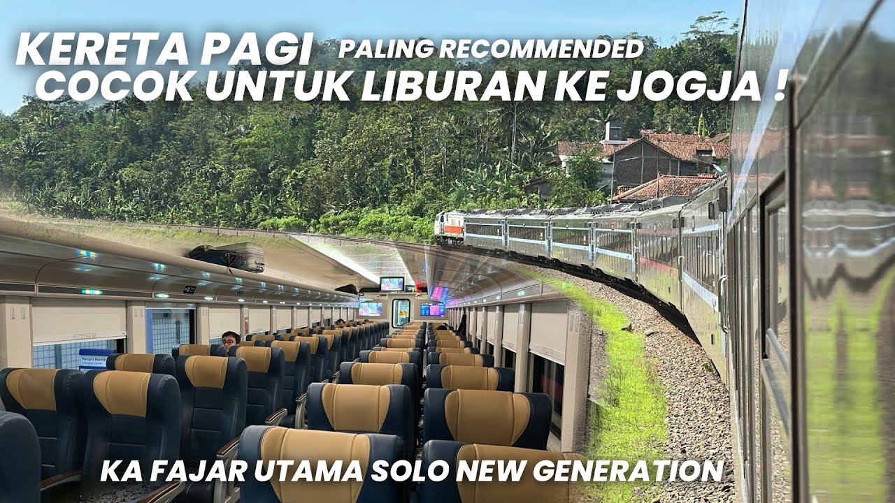 COCOK UNTUK LIBURAN DARI JAKARTA KE YOGYAKARTA‼️Naik KA Fajar Utama Solo Ekonomi New Generation