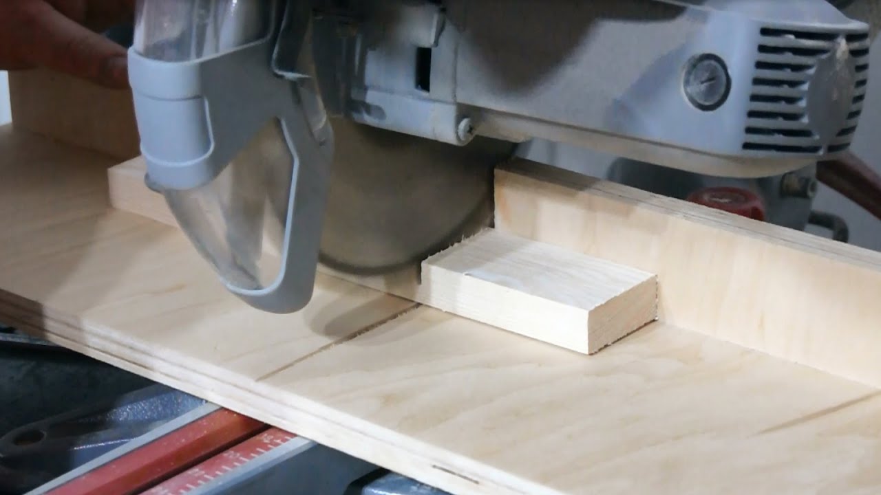 Clean cut on the miter saw