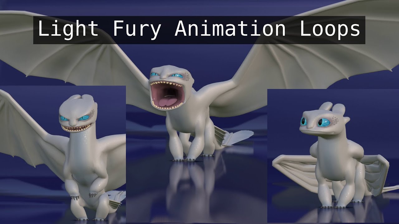 Light Fury Loop Animations | Blender 3D