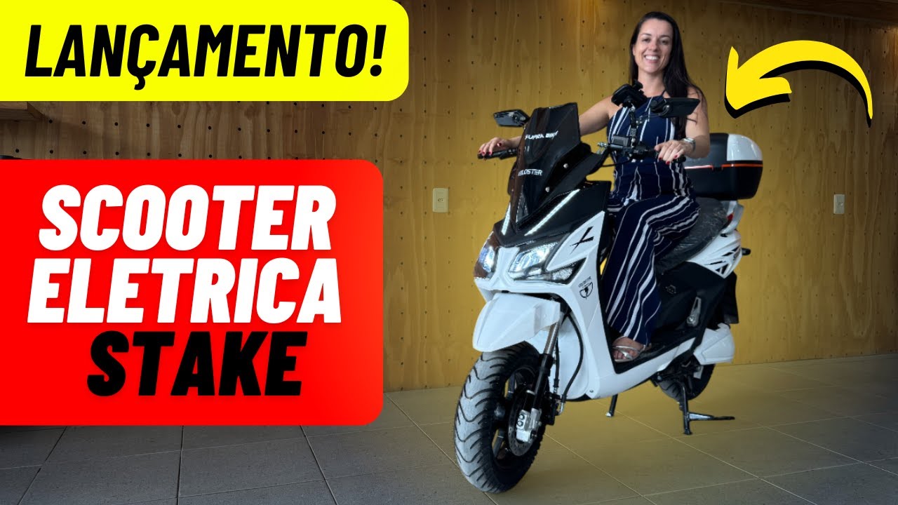 LANÇAMENTO! Scooter elétrica STAKE  2026 -  Scooter que não precisa de habilitação nem emplacamento