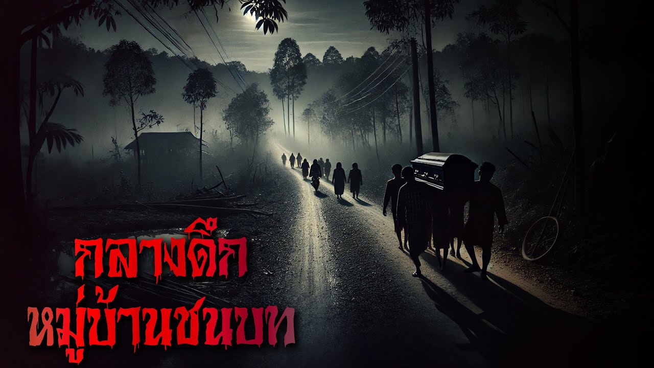 กลางดึกหมู่บ้านชนบท