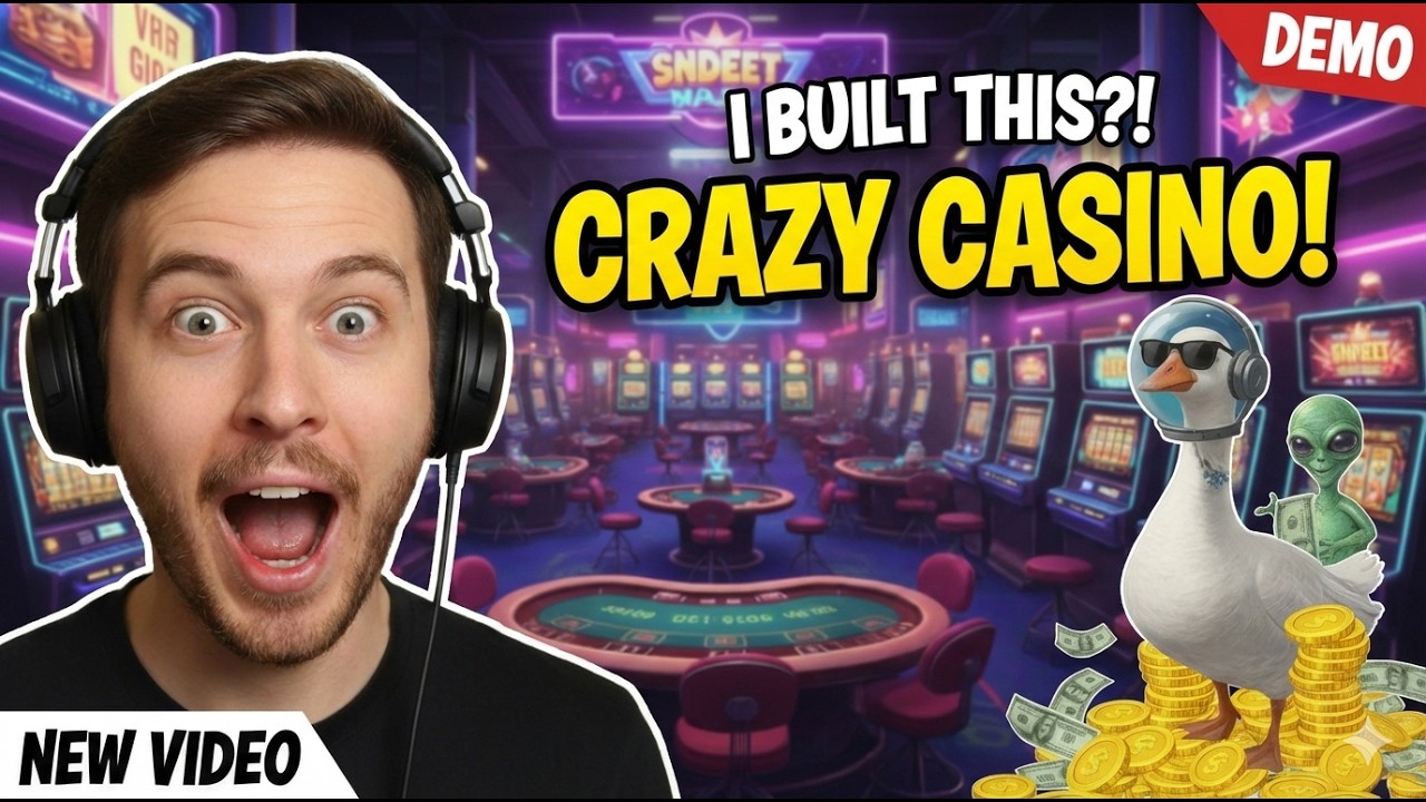 I BUILT THE CRAZIEST CASINO!  The House Always Wins Demo Gameplay