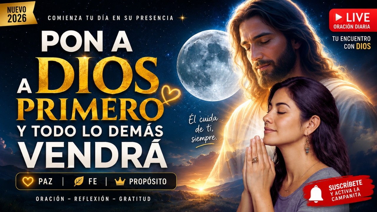 🌙 Ora Antes de Dormir | Oración de la Noche para Poner a Dios en Primer Lugar y Dormir en Paz