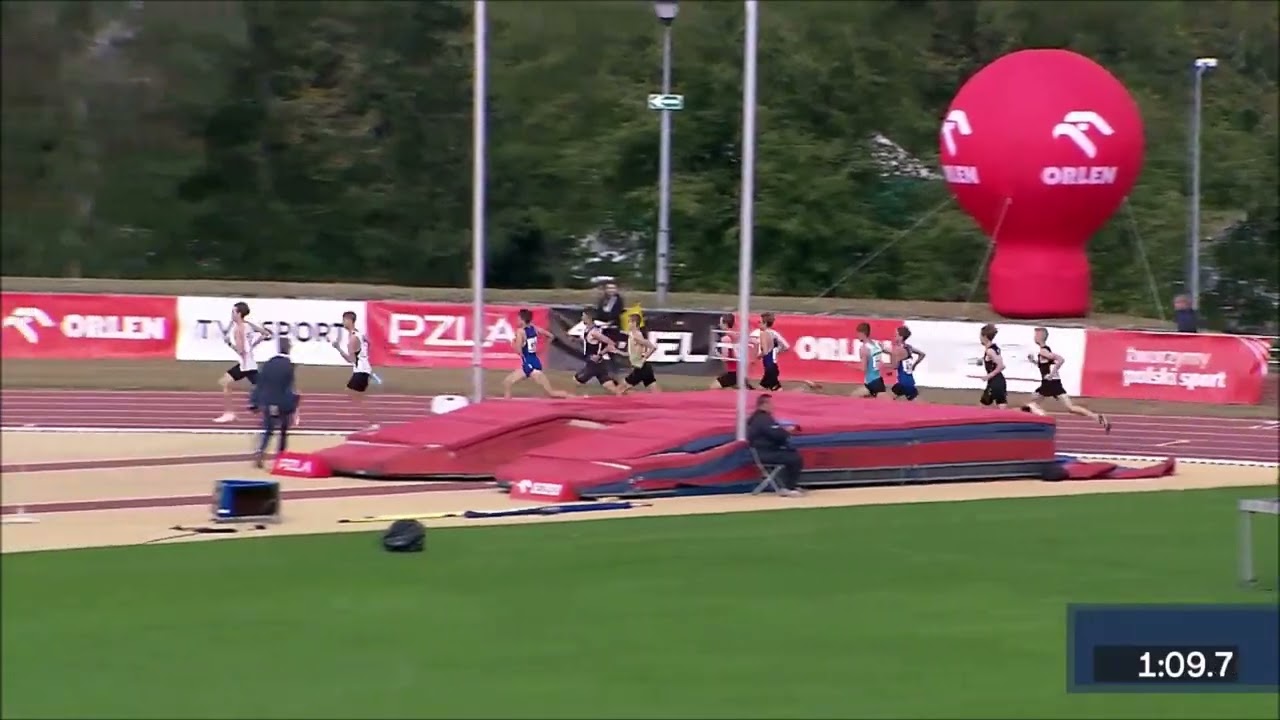 Adam Jaszczyk  - II seria 1000m M - Mistrzostwa Polski U16 -  Słubice 24.09.2023r