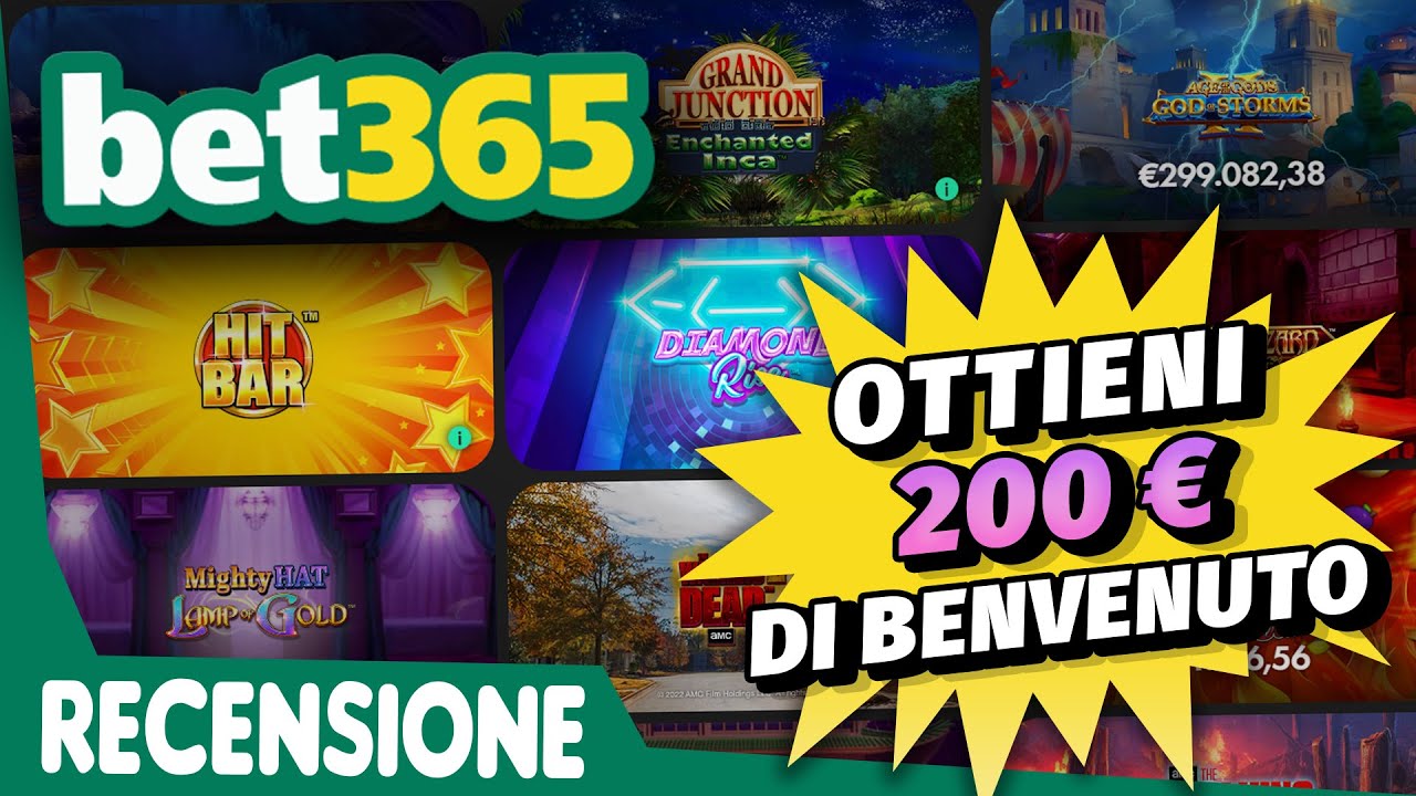 Recensione casin&ograve; di Bet365 | Bonus di benvenuto di 200&euro;💵