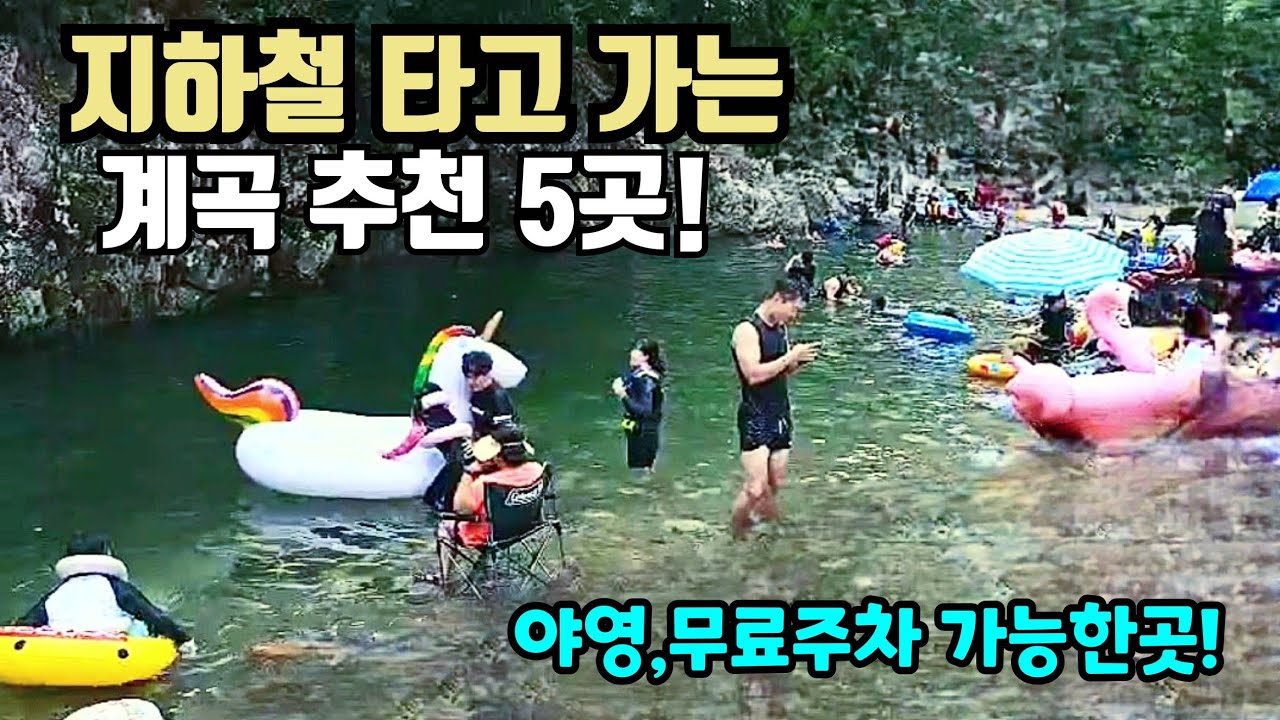 🌴 무더위에 시원한 계곡 추천 5곳 🌴 더울땐 계곡이 최고!       5 Top-Rated Valleys Near Seoul
