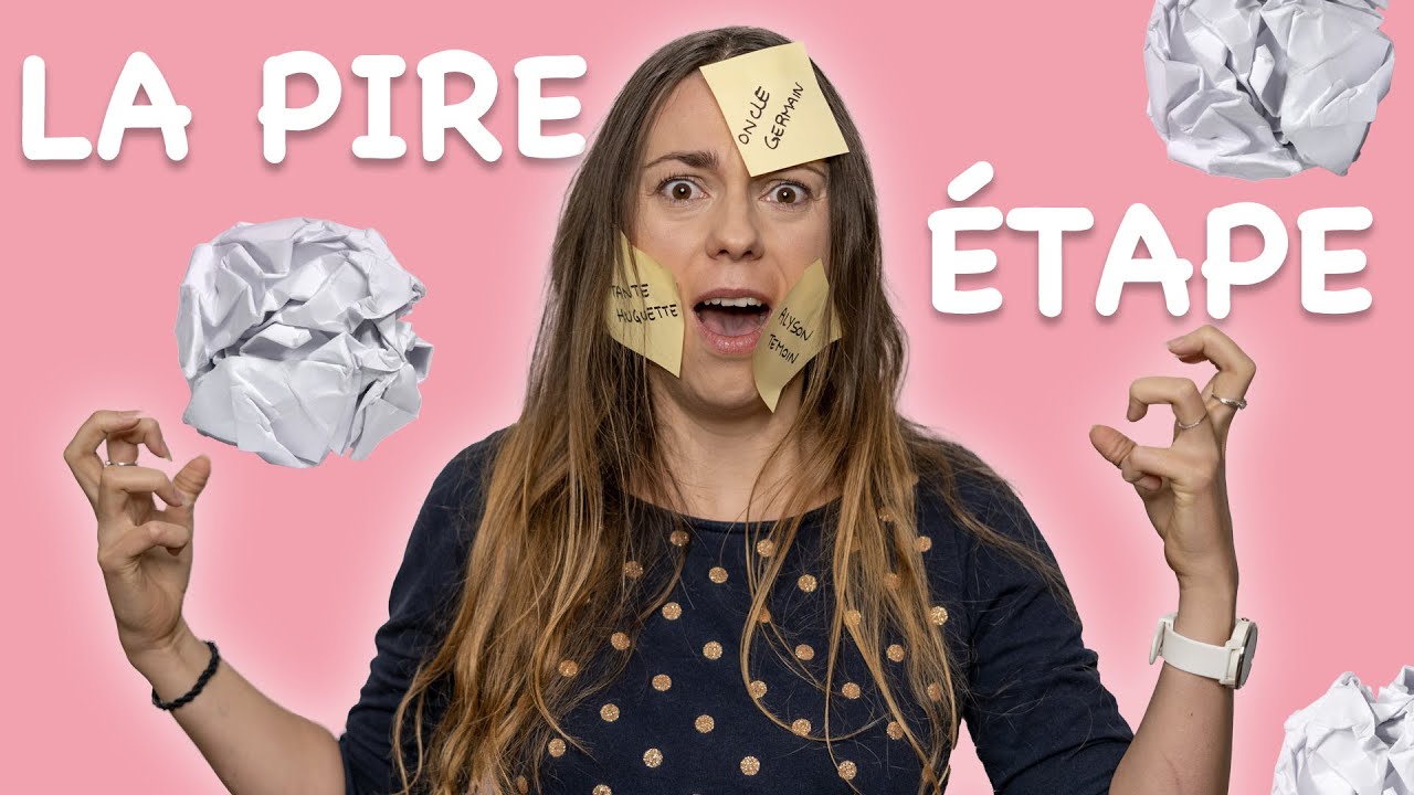 La PIRE étape de préparation du MARIAGE