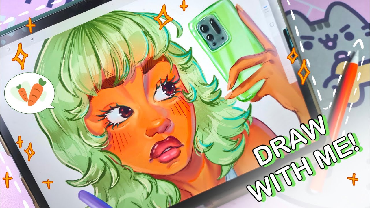 ✨ Draw with me on Procreate! ✨(carrot girl)