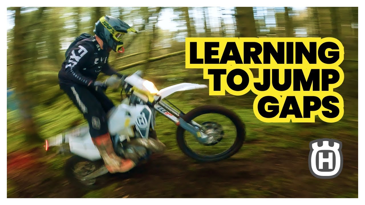 Learning to JUMP gaps on a dirt bike | 2022 Husqvarna TE300i Enduro