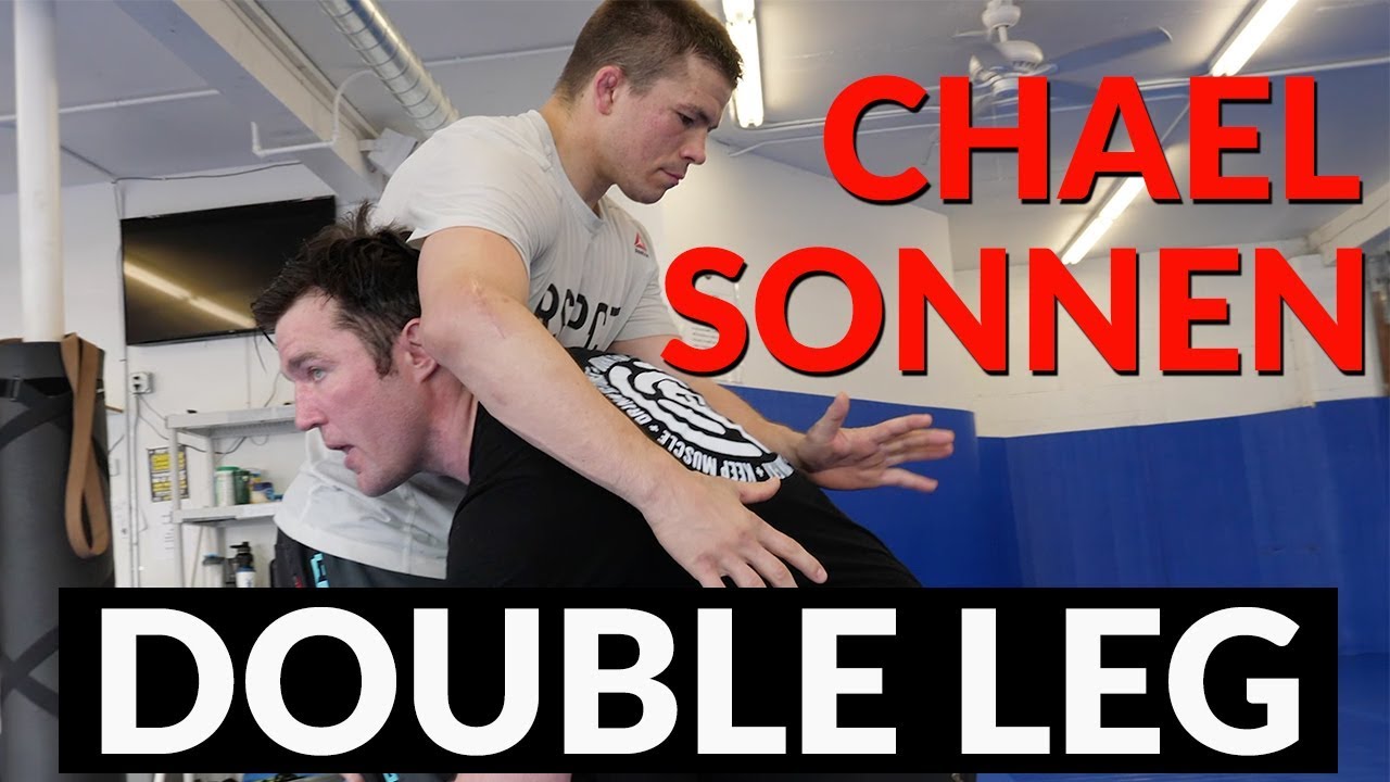 Chael Sonnen shows new double leg technique he's working on for Fedor Emelianenko