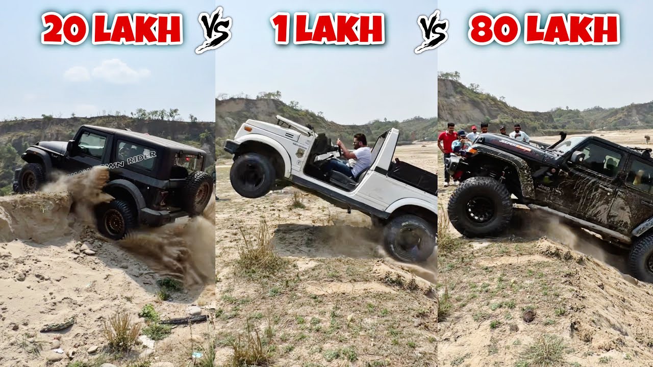Thar vs Gypsy vs Wrangler | Who is real offroader
