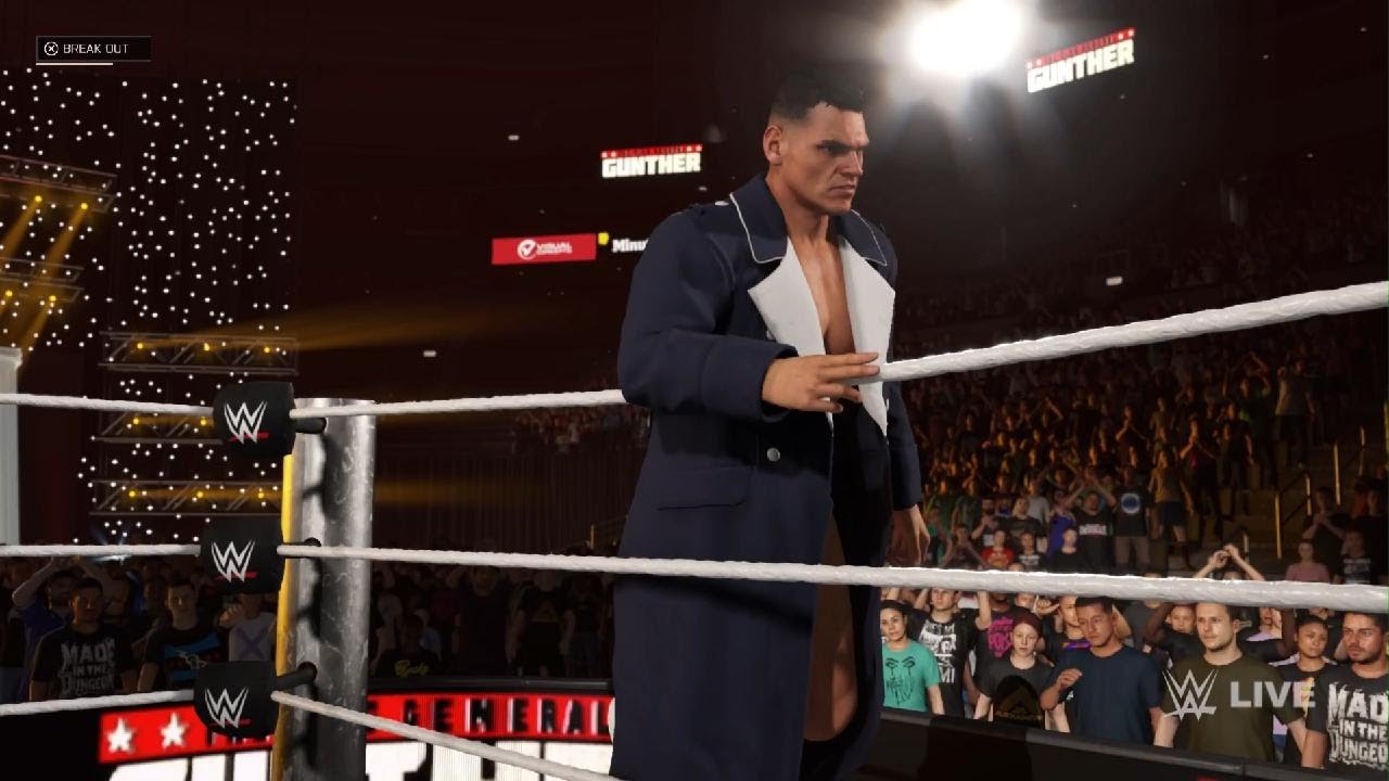 WWE 2K25 Gunther versus R-Truth/Ron
