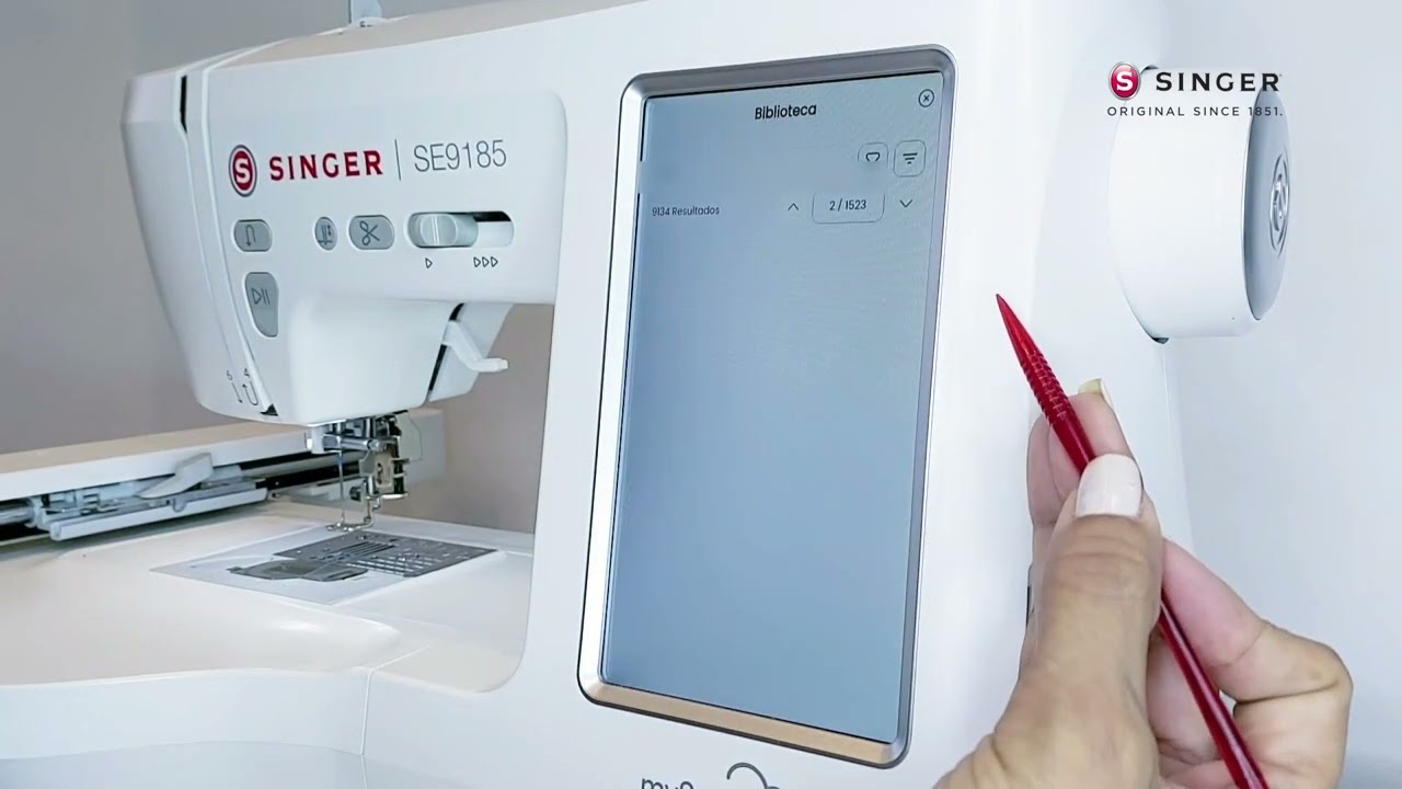 Conectando com o mySewnet | máquina de costura e bordado SE9185 da Singer