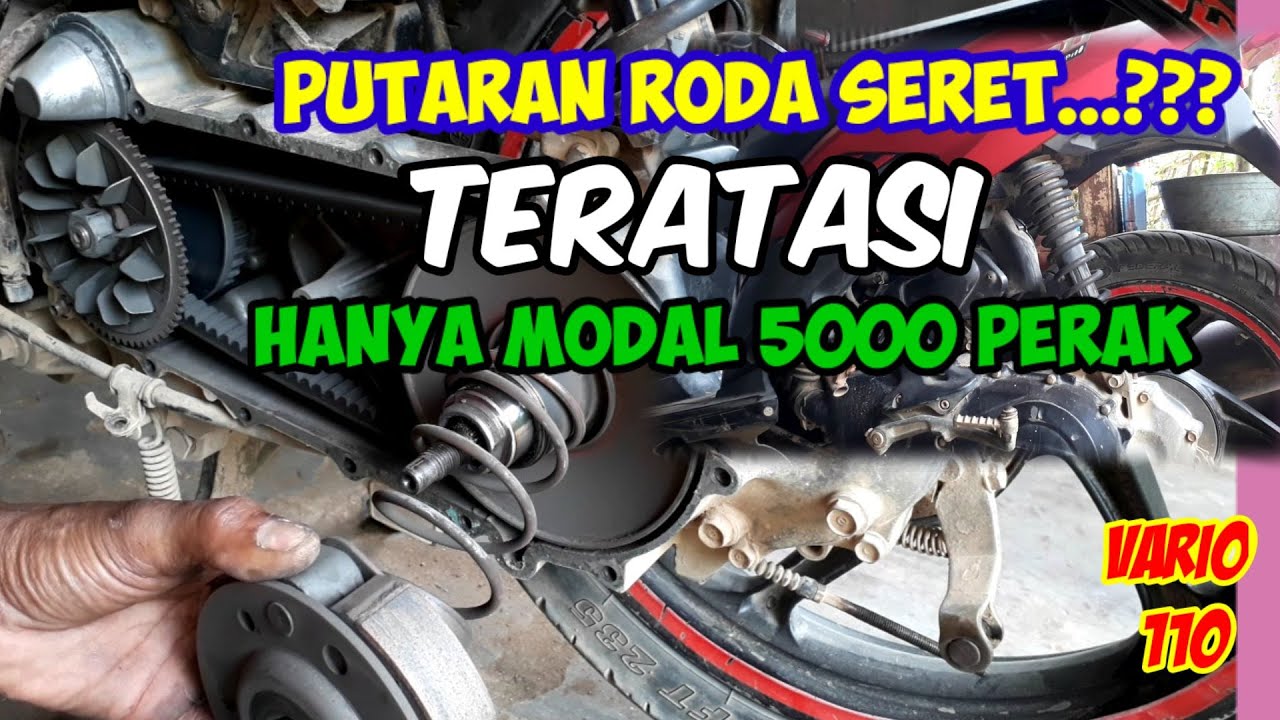 roda belakang matic vario seret / macet, ternyata penyebabnya sepele, gini perbaikannya