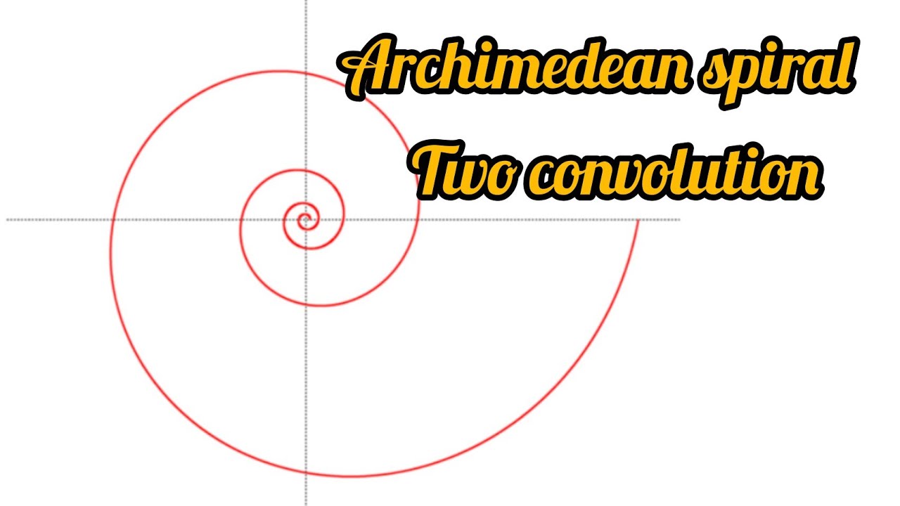HOW TO DRAW ARCHIMEDEAN SPIRAL - 2 CONVOLUTION in | Technical drawing | Engineering drawing