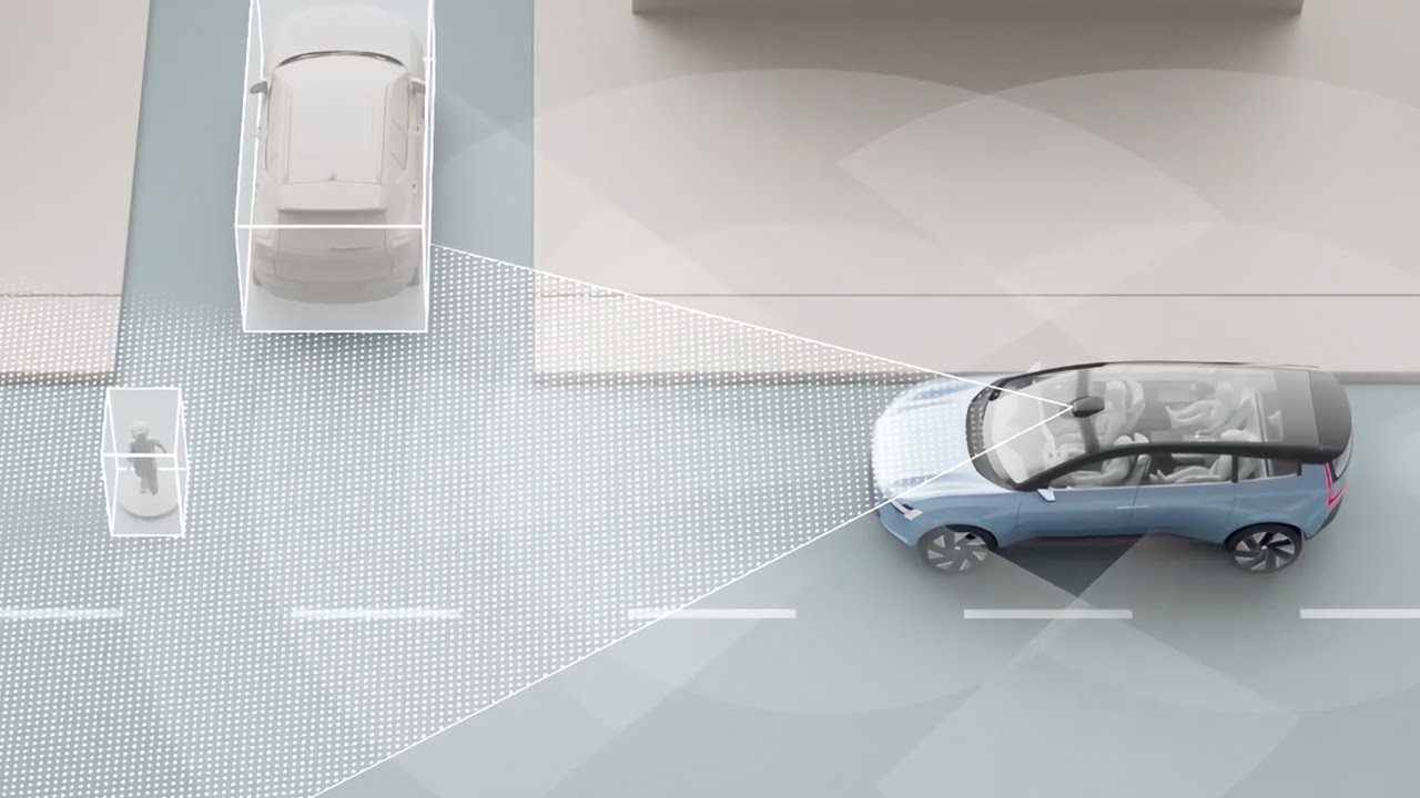Volvo Cars Concept Recharge with LiDAR safety illustration