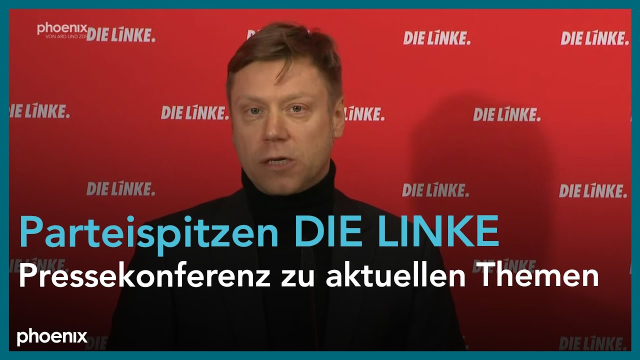Parteipressekonferenz der Linken mit Martin Schirdewan und Katina Schubert