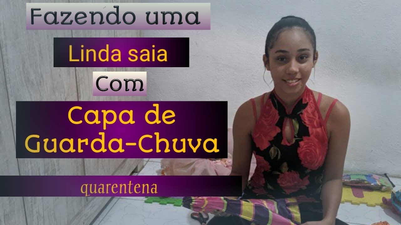 Saia feita de guarda-chuva