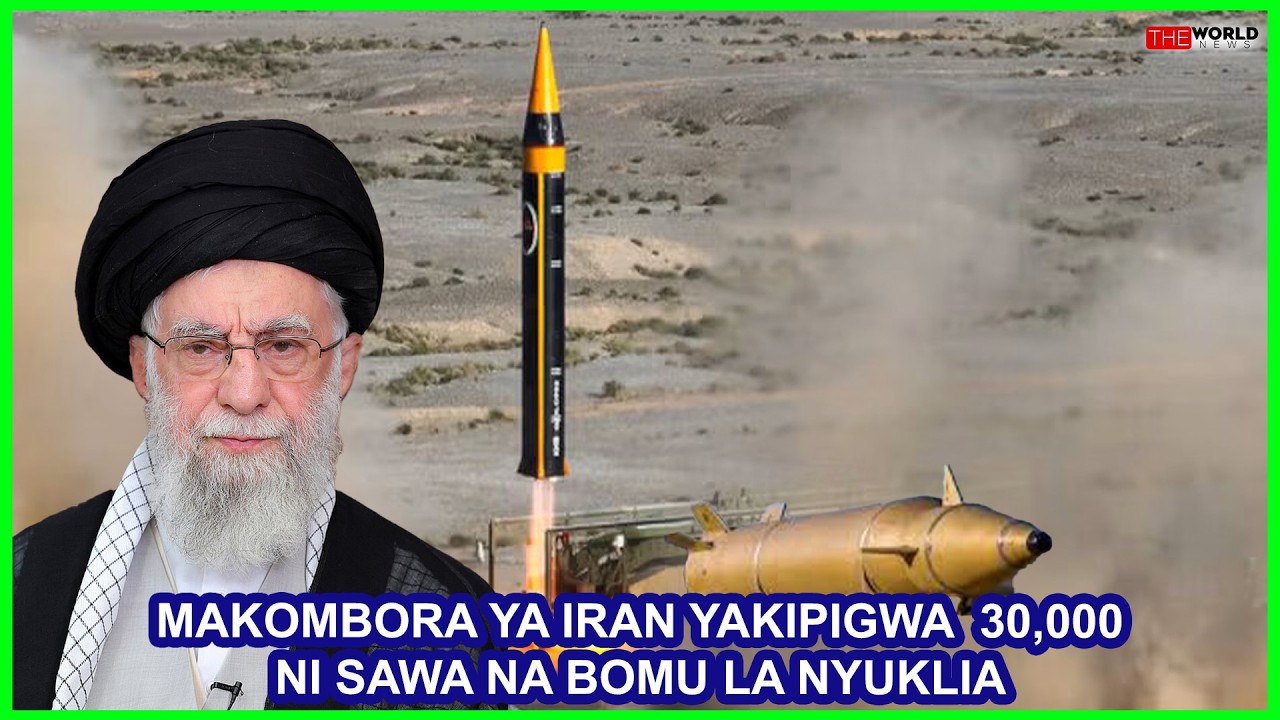 RIPOTI:MAKOMBORA YA IRAN SIYO YA KUPUUZA/YAKIPIGWA 30,000 NI SAWA NA BOMU LA NYUKLIA LA HIROSHIMA