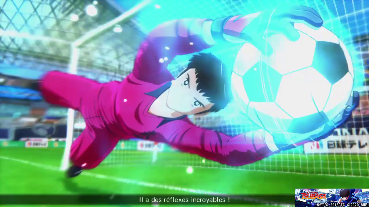 CAPTAIN TSUBASA:Centre  et retourner acrobatique mark landers