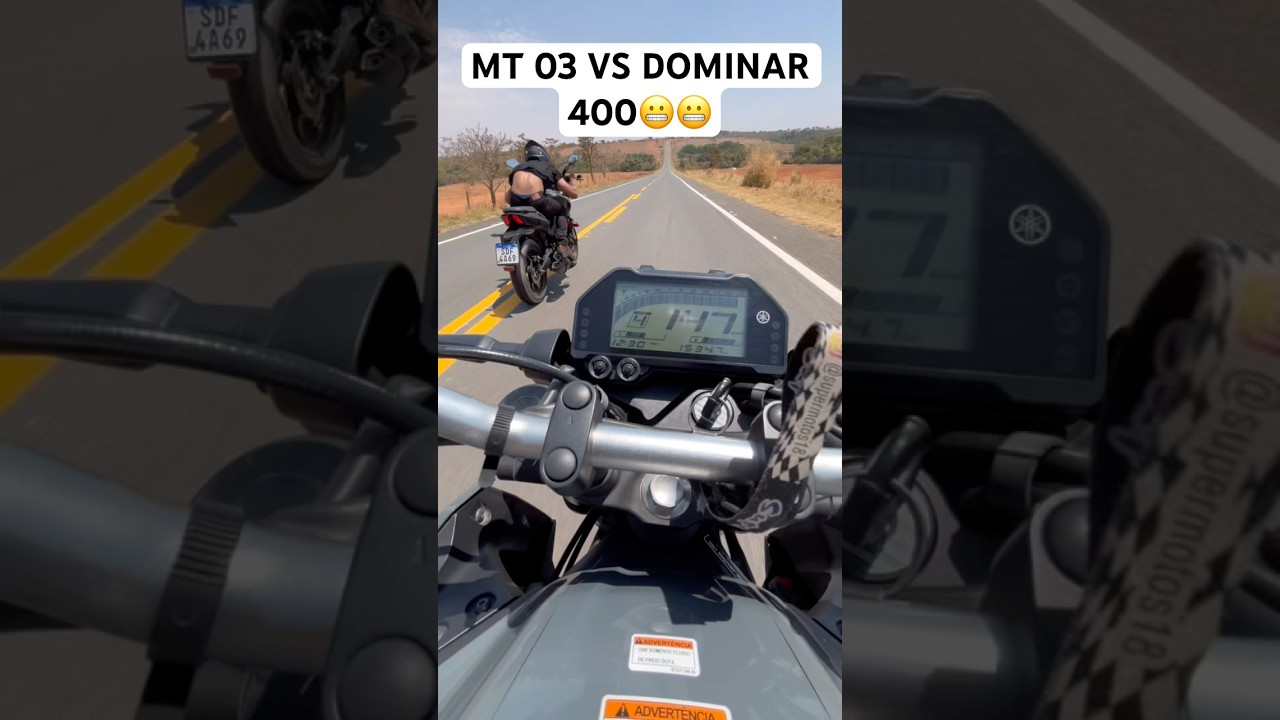 Mt 03 vs bajaj dominar 400 #bajaj #mt03