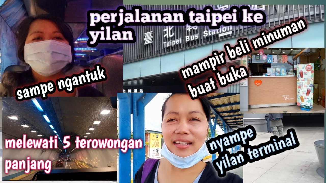 perjalanan taipei ke yilan by bus #carabelitiket#