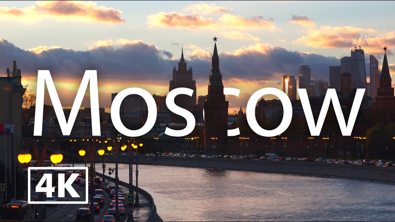 Moscow 4K | City Tour with Calm Music