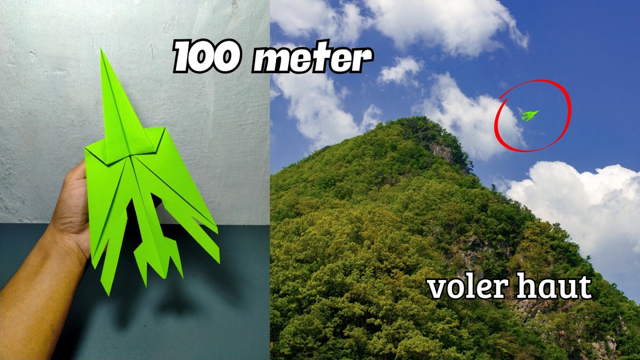 Avion en papier à 100 mètres !! - Comment faire voler un avion en papier aussi haut