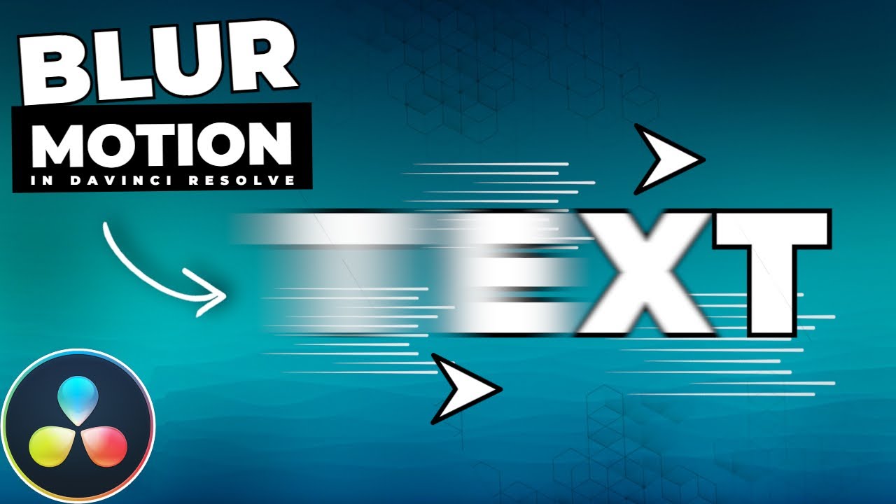 How To Add MOTION BLUR To TEXT In Davinci Resolve