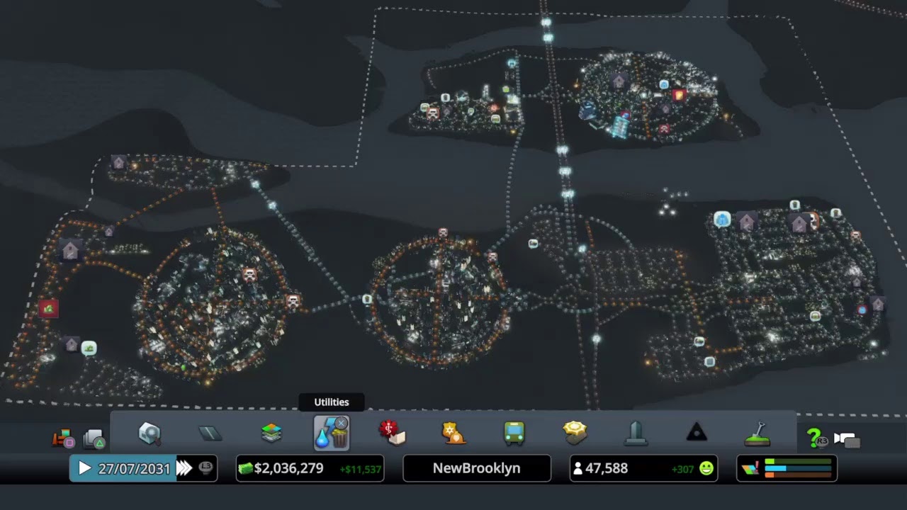 Cities Skylines: Building of NewBrooklyn with A Noob Mayor.