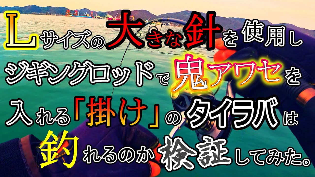 タイラバは針のサイズで釣果に違いがでるのか検証してきた。