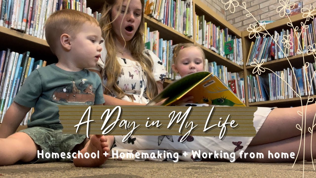 A DAY IN MY LIFE | Homeschool | Homemaking | Working from home #christianmom #sahm