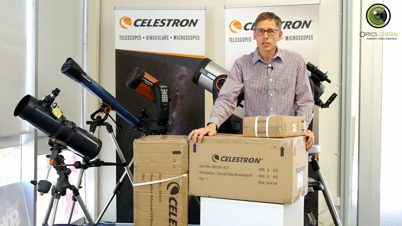 Celestron 8" Advanced VX part 1: unboxing the Schmidt-Cassegrain telescope and equatorial mount