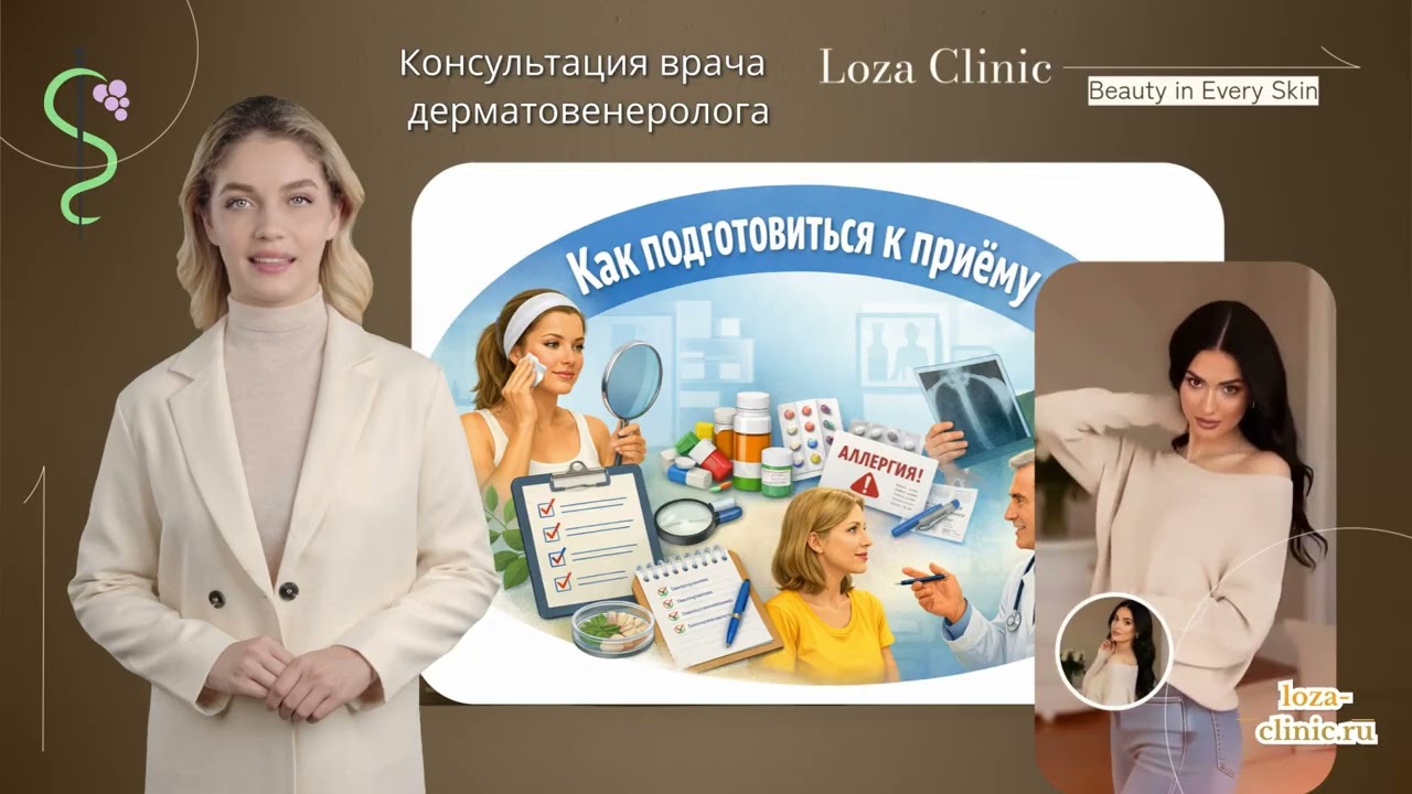 Консультация врача дерматовенеролога