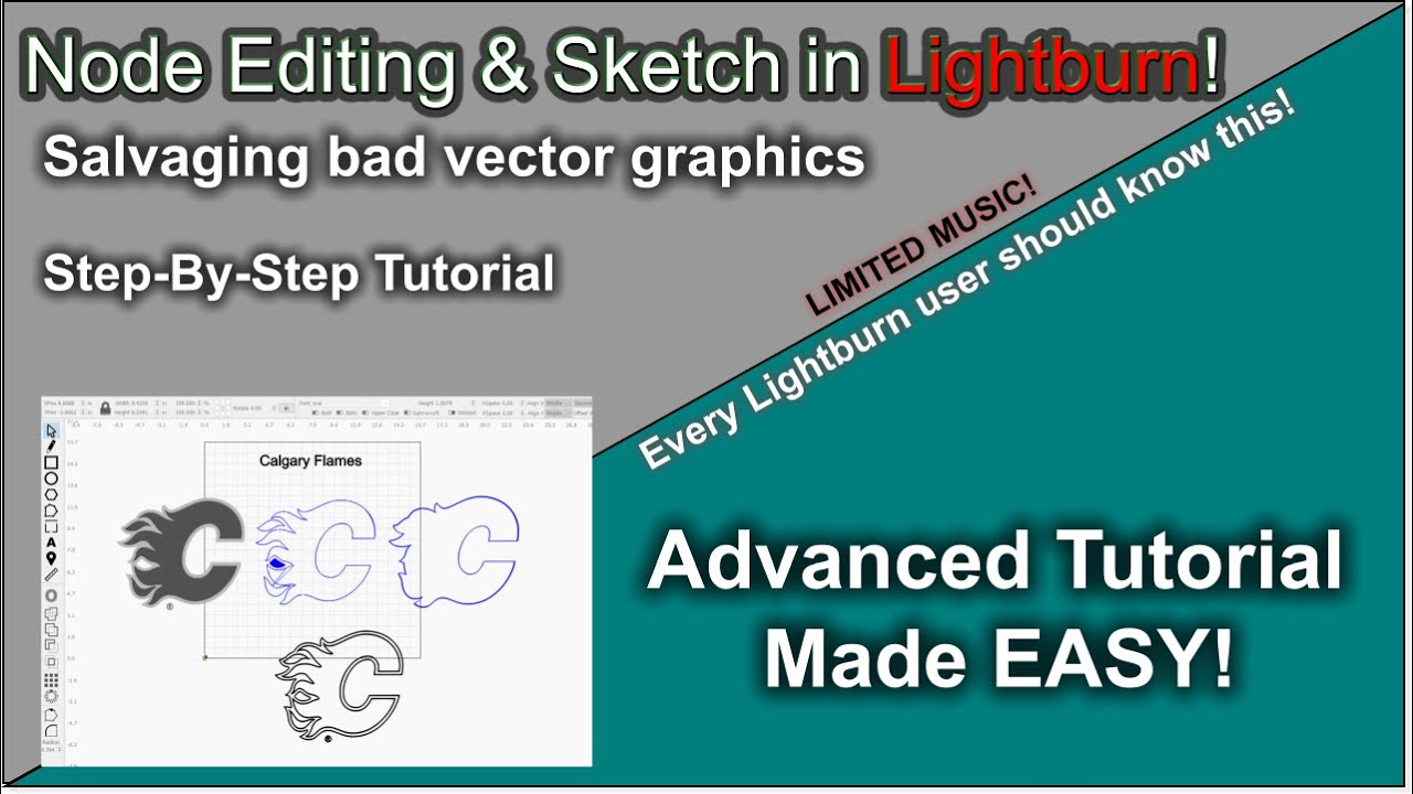 👌 Node Editing & Sketch Tutorial in Lightburn!