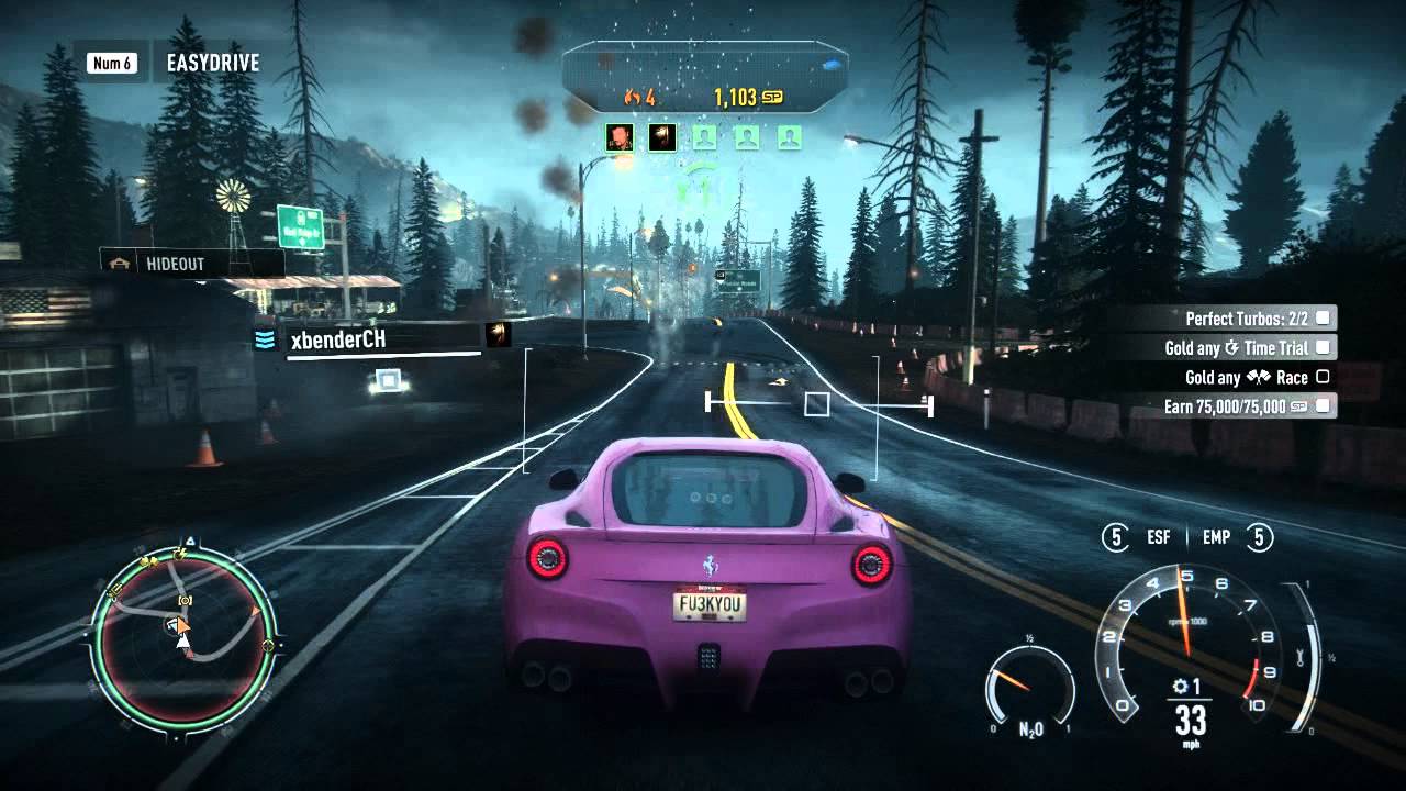 Need For Speed: Rivals Multiplayer - Wrecking online players with Ferrari F12 (Fastest tank in-game)