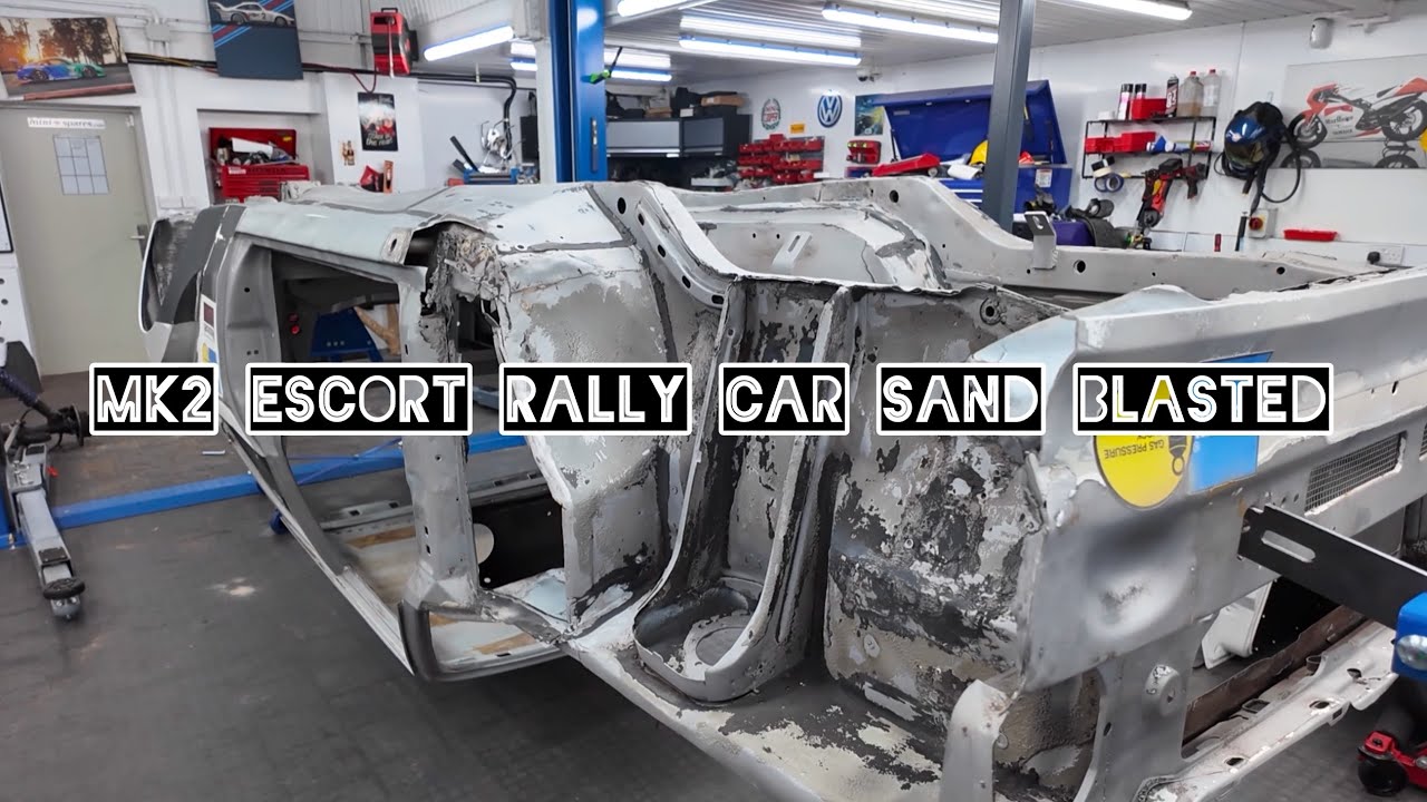 Mk2 Escort Rally Prep Part 5, Car is back from sand blasters
