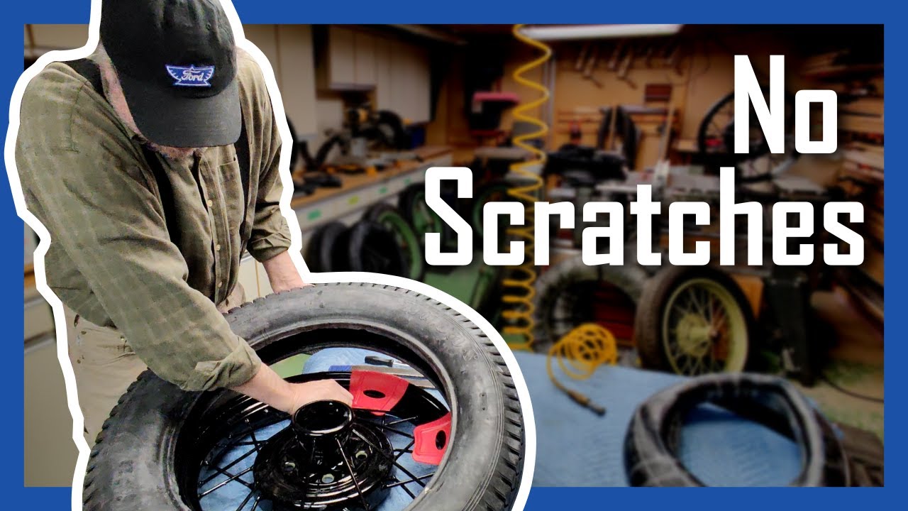 Remove a tire NO DAMAGE to paint!  Model A, Model T