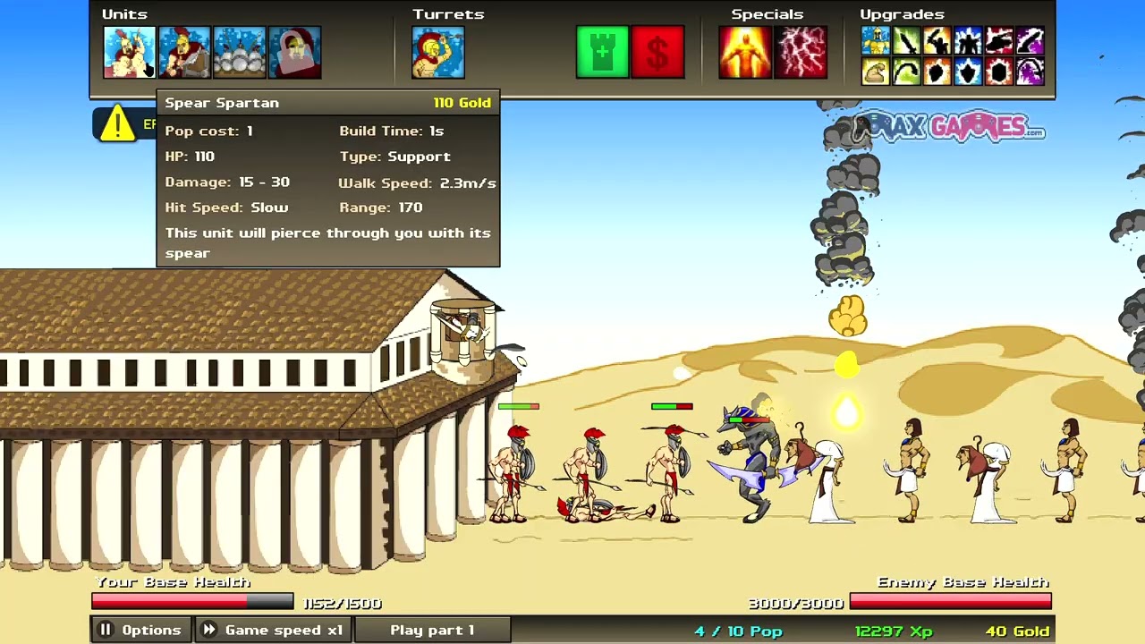 Play Age of War 2 (insane) attempt 1