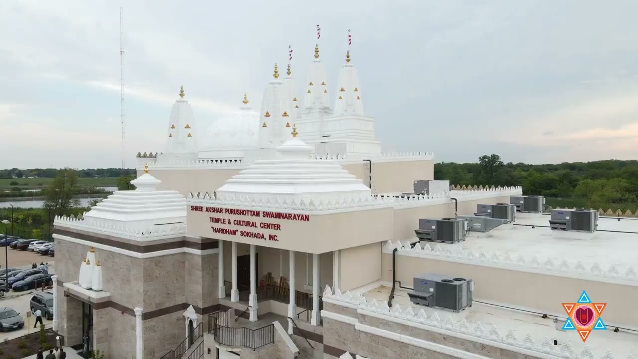 YDS Shri Aksharpurushottam Swaminarayan Mandir(Chicago-United States of America) 🇺🇸 Darshan🙏🏻