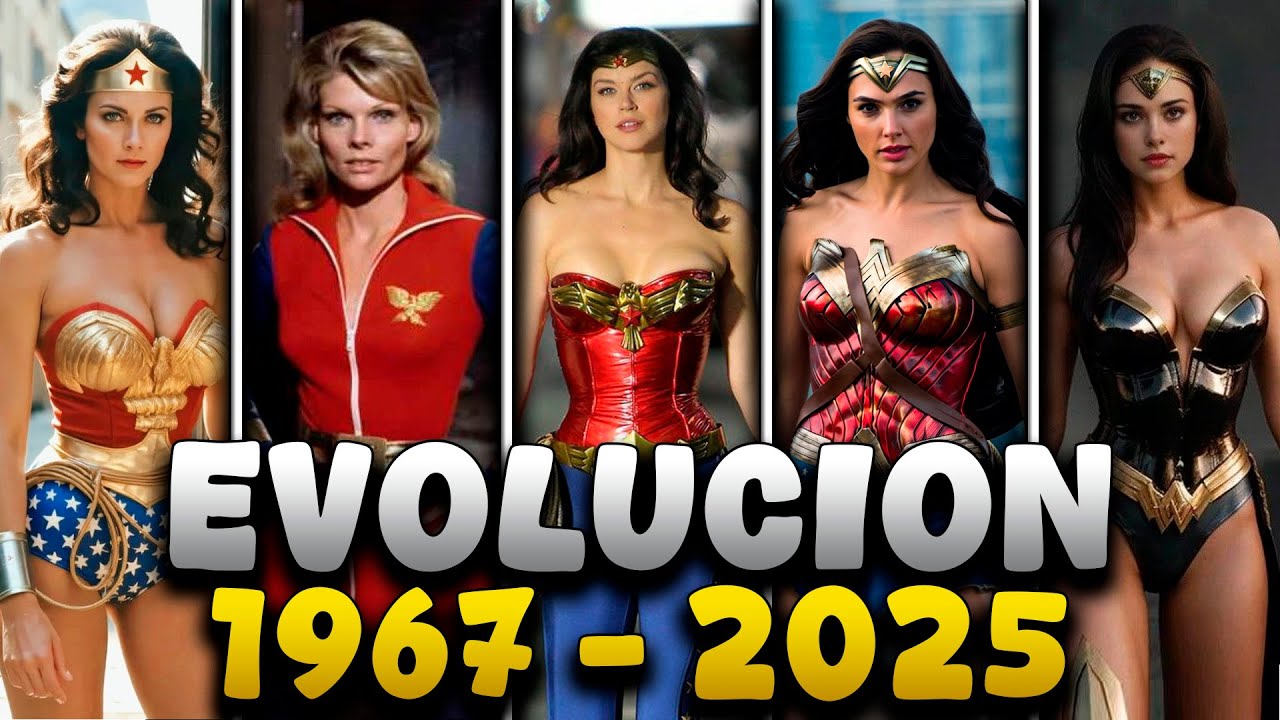 La EVOLUCIÓN de WONDER WOMAN  (1967–2025) Todas sus versiones