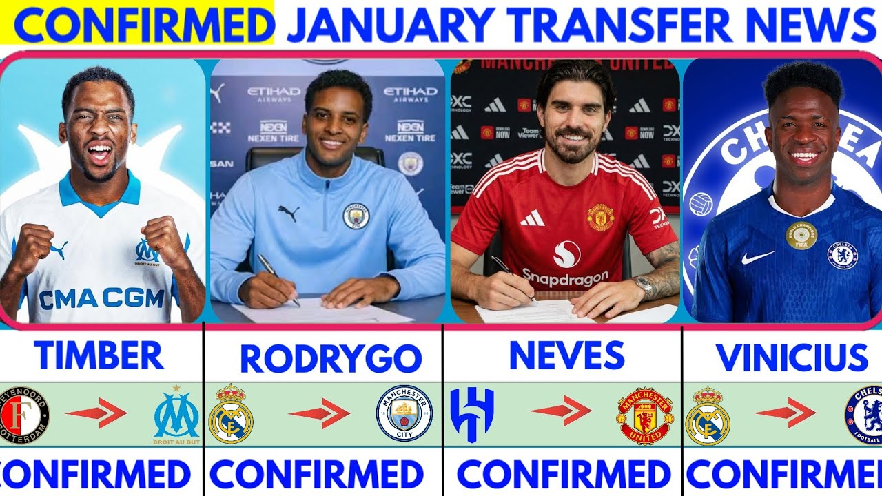 🚨LATEST CONFIRMED TRANSFER NEWS AND RUMOURS TRANSFER NEWS 2026|Rodrygo to city😱Neves to united...🚨